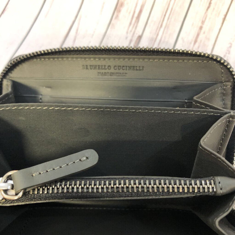 R1650 rhinestone zip around wallet