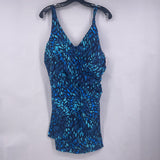 22 1pc blue paintbrush swim dress
