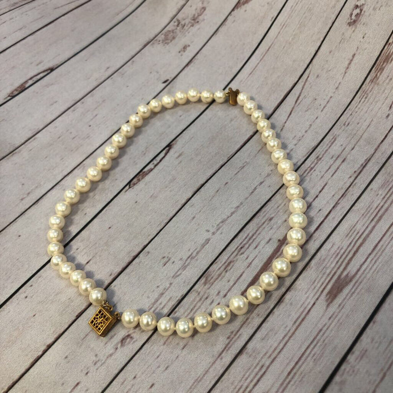 14" Pearl Strand with Gold Clasp