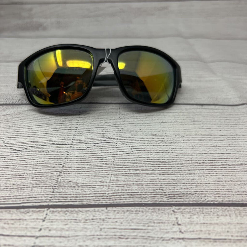 uv 400 amber sports wrap blk sunglasses