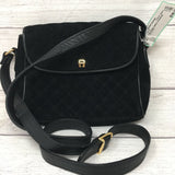 Faux Suede quilted crossbody