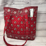 Large Quilted Printed Tote