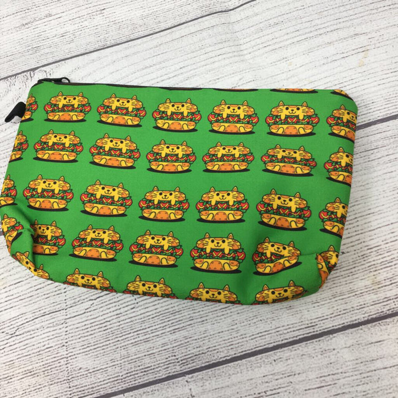 Cat Hot Dog Cosmetic Pouch
