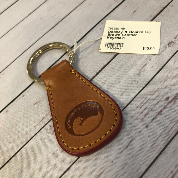 Dooney & Bourke Light Brown Leather Keychain