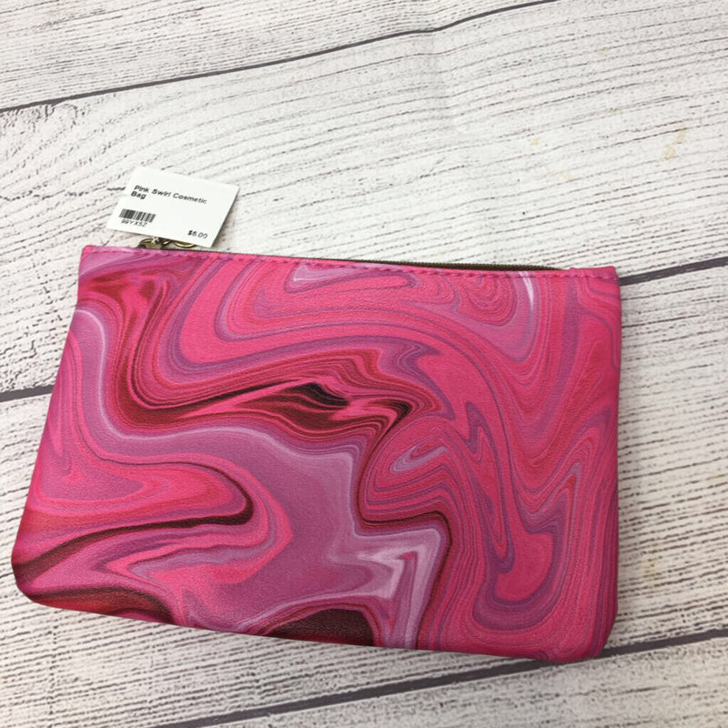 Pink Swirl Cosmetic Bag