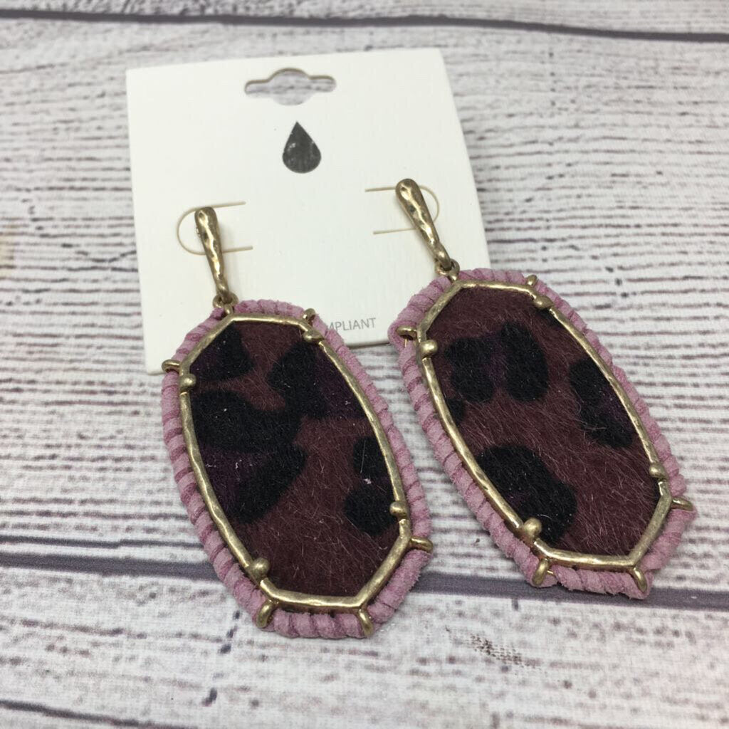 Upcycled LV Cheetah Print Earrings – Southern Outlaws