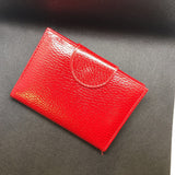 pebbled bi-fold wallet