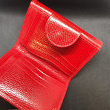 pebbled bi-fold wallet