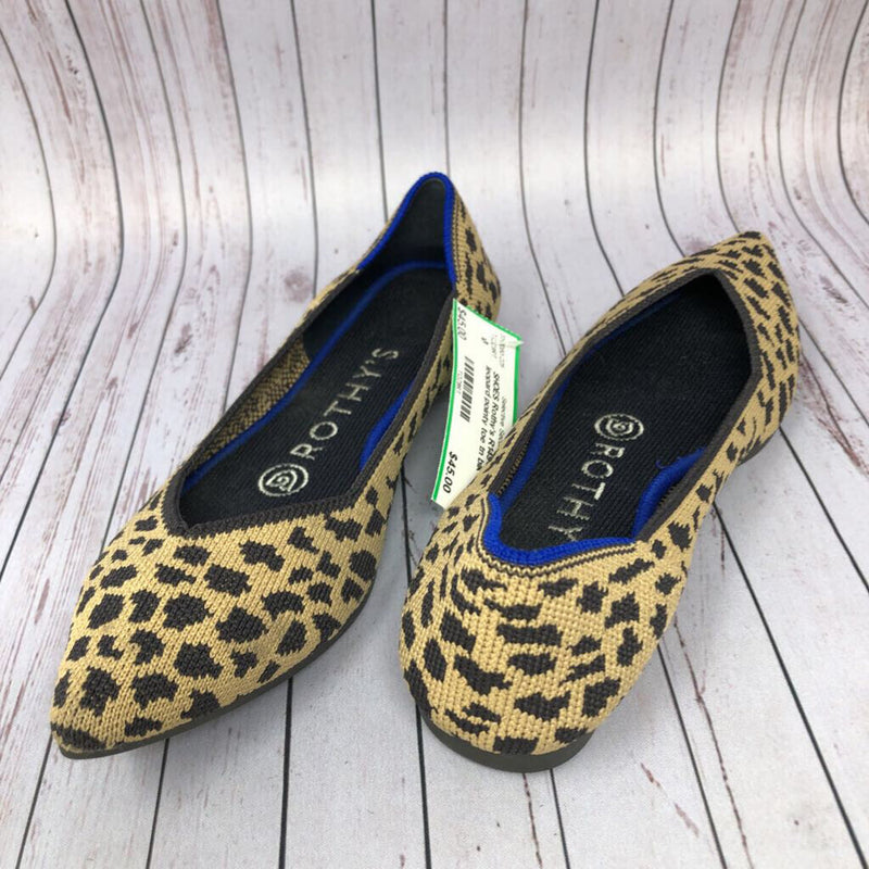 R149 5.5 leopard pointy toe