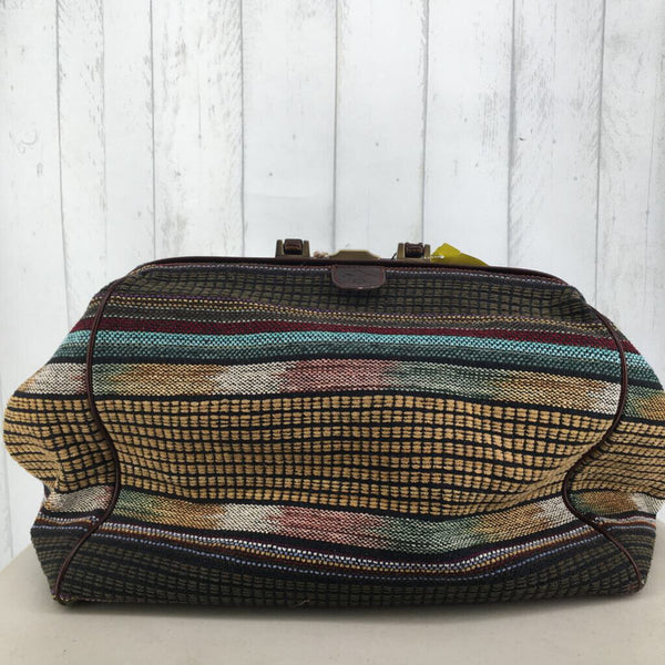metal frame tapestry soft sided duffle