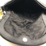 Pebbled zip flap tassel shoulder bag