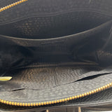 triple compartment bow satchel