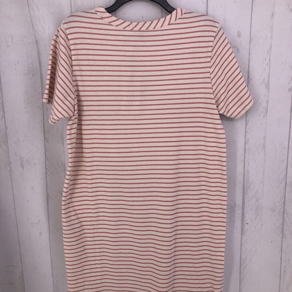 S s/s striped shirt dress