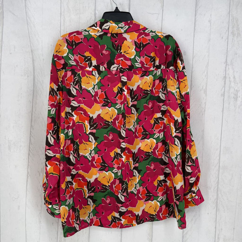 L l/s Floral button down