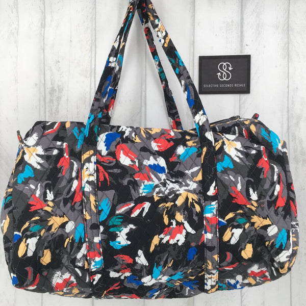 L quilted Printed Duffel